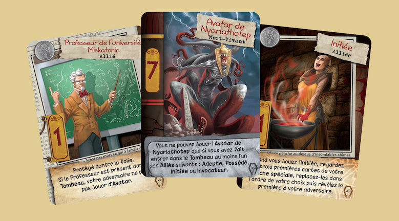 Trois cartes de l’extension